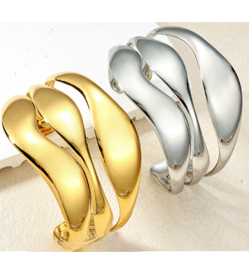 Pulseras brazaletes acero...