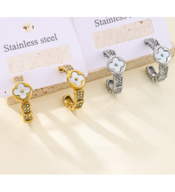 Pendientes acero Plateado...