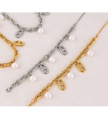 Pulseras brazaletes acero...