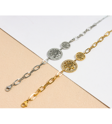 Pulseras brazaletes acero...