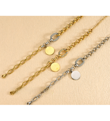 Pulseras brazaletes acero...