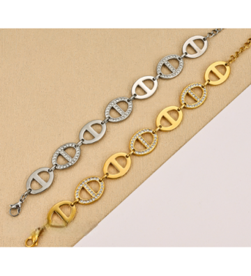 Pulseras brazaletes acero...