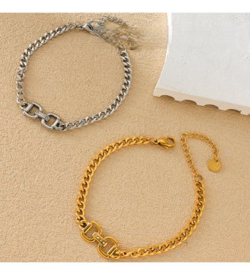 Pulseras brazaletes acero...