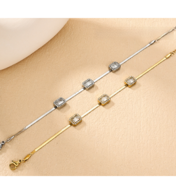 Pulseras brazaletes acero...