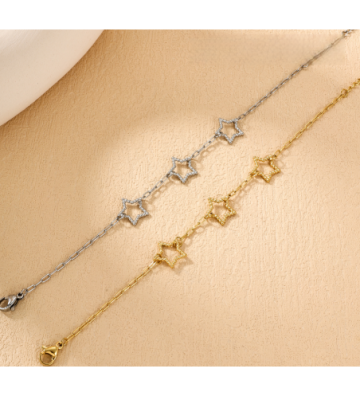 Pulseras brazaletes acero...