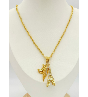 Collares acero Dorado...