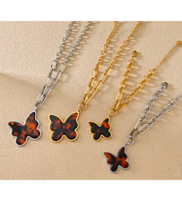 Collares acero Dorado...