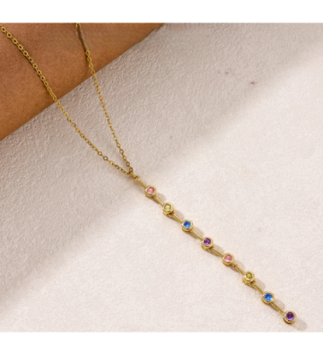 Collares acero Dorado...