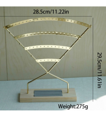 Expositor pendientes dorado...