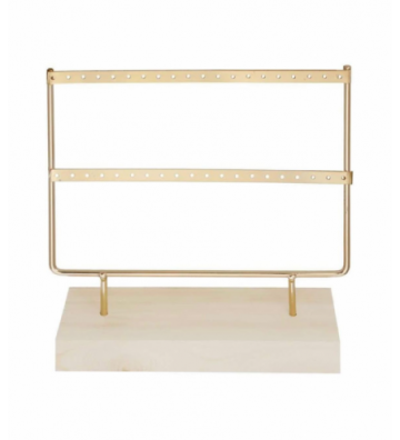 Expositor pendientes dorado...