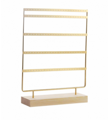 Expositor pendientes dorado...