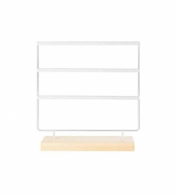 Expositor pendientes blanco...