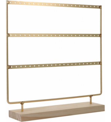 Expositor pendientes dorado...