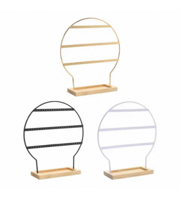 Expositor pendientes blanco...