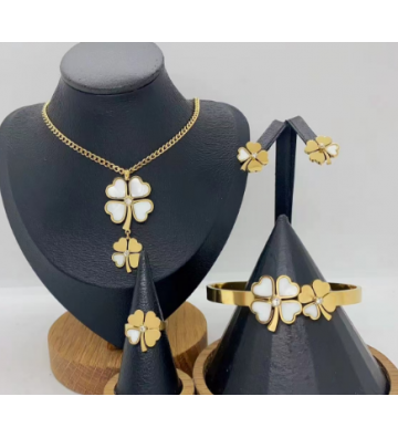 Pendientes acero Dorado...