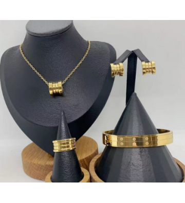 Collares acero Dorado...