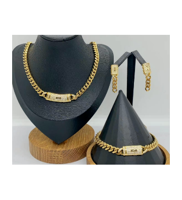 Collares acero Dorado...