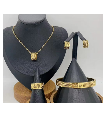 Pendientes acero Dorado...