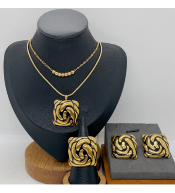 Pendientes acero Dorado...