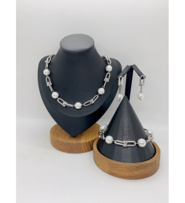 Pendientes acero Plateado...