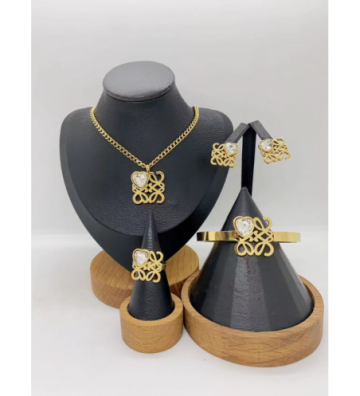 Pendientes acero Dorado...