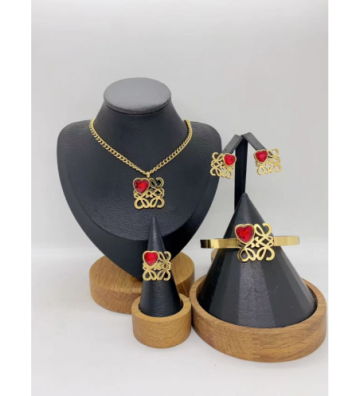 Pendientes acero Dorado...