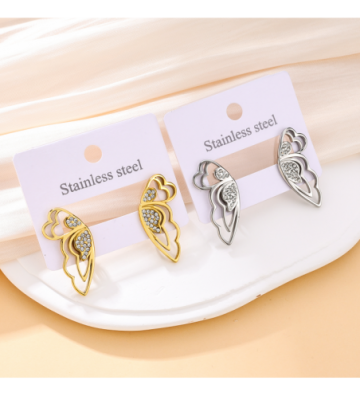 Pendientes acero Plateado...