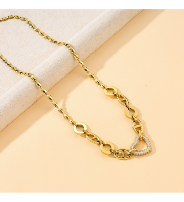 Collares acero Dorado...