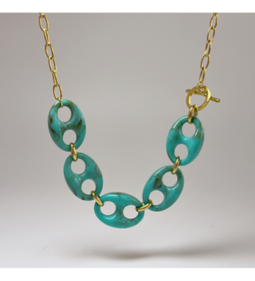 Collares acero Dorado...