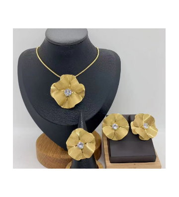 Pendientes acero Dorado...