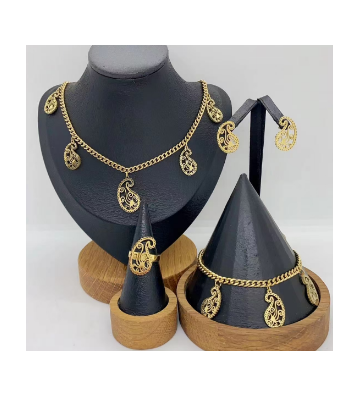 Pendientes acero Dorado...