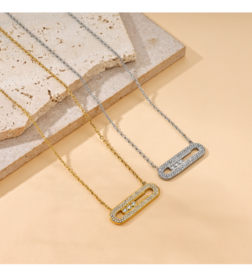 Collares acero Dorado...