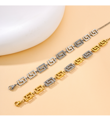 Pulseras brazaletes acero...