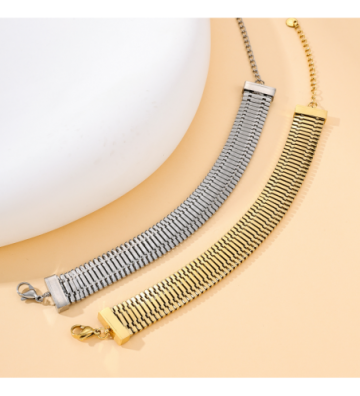 Pulseras brazaletes acero...