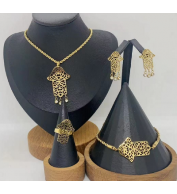 Pendientes acero Dorado...