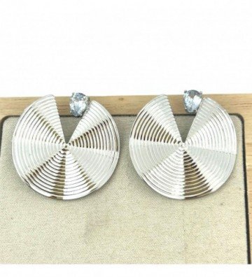 Pendientes acero Plateado...