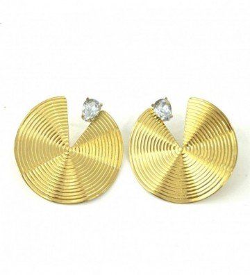 Pendientes acero Dorado...