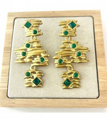 Pendientes acero Dorado...