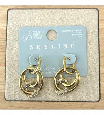 Pendientes acero Dorado...