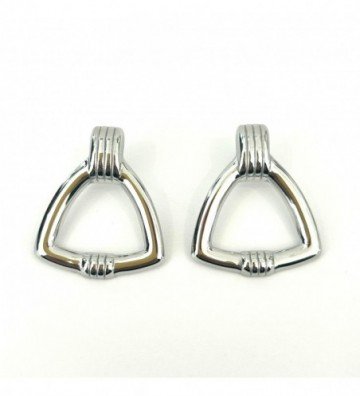 Pendientes acero Plateado...