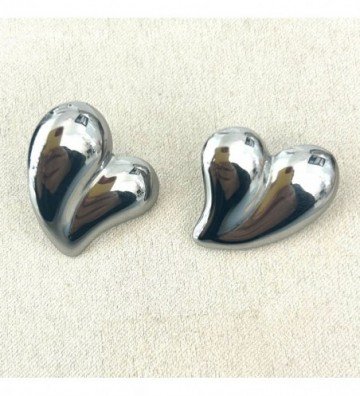 Pendientes acero Plateado...