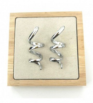 Pendientes acero Plateado...