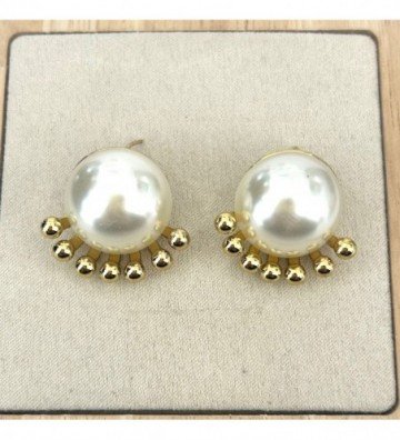 Pendientes acero Dorado...