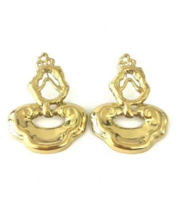 Pendientes acero Dorado...