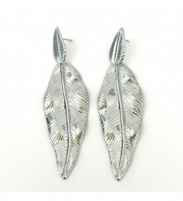 Pendientes acero Plateado...