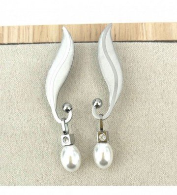 Pendientes acero Plateado...