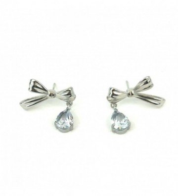 Pendientes acero Plateado...