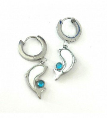 Pendientes acero Plateado...