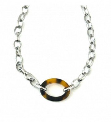 Collares acero Plateado...