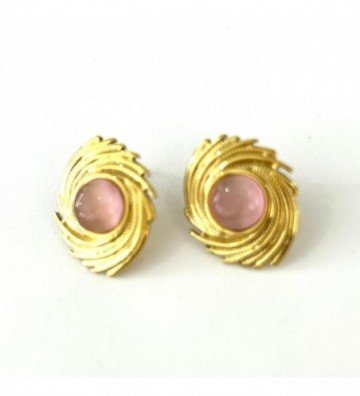 Pendientes acero Dorado...